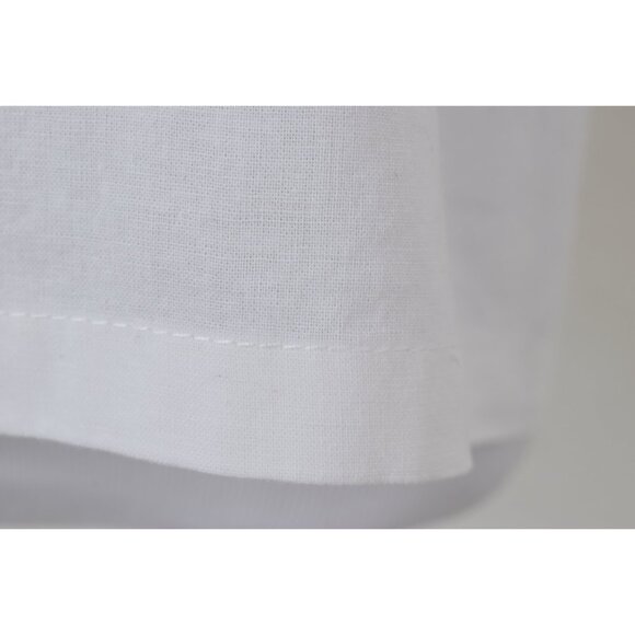 Vintage 80s/90s White‎ Embroidered Boxy Pullover Blouse - Picture 9 of 10